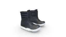 Canvas Moon Top Boots moon, leather, flat, urban, top, sports, shoes, boots, ankle, casual, canvas, dystopian, cool, pbr, low, poly, sci-fi, futuristic, female, male, black, midcalf