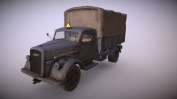 Opel Blitz WWII truck, ww2, opel, german, blitz, vr, game, vehicle