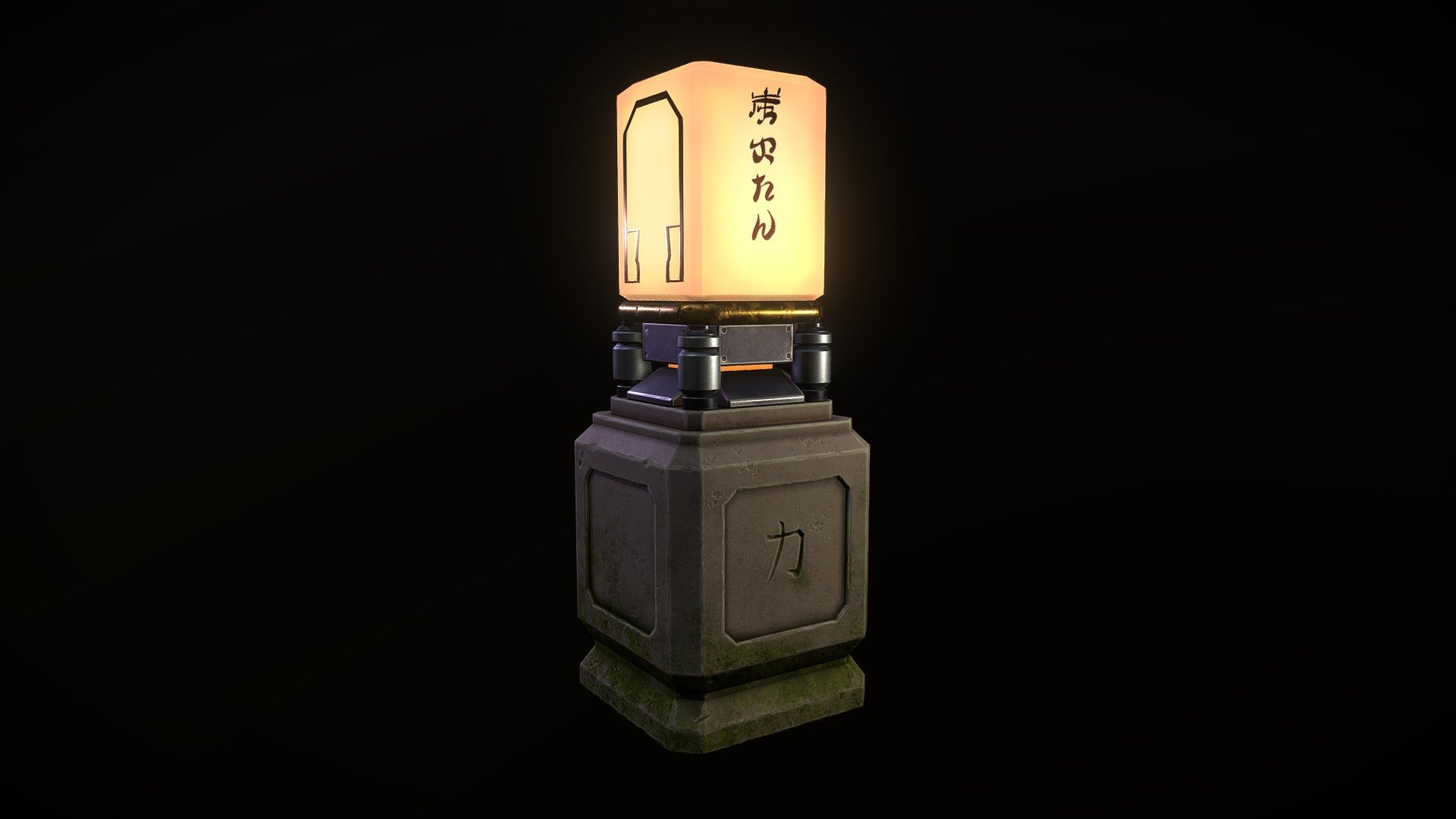 Japanese lantern. Inspired by Overwatch art - Lantern - Download Free 3D model by mrudkovsky 3d model
