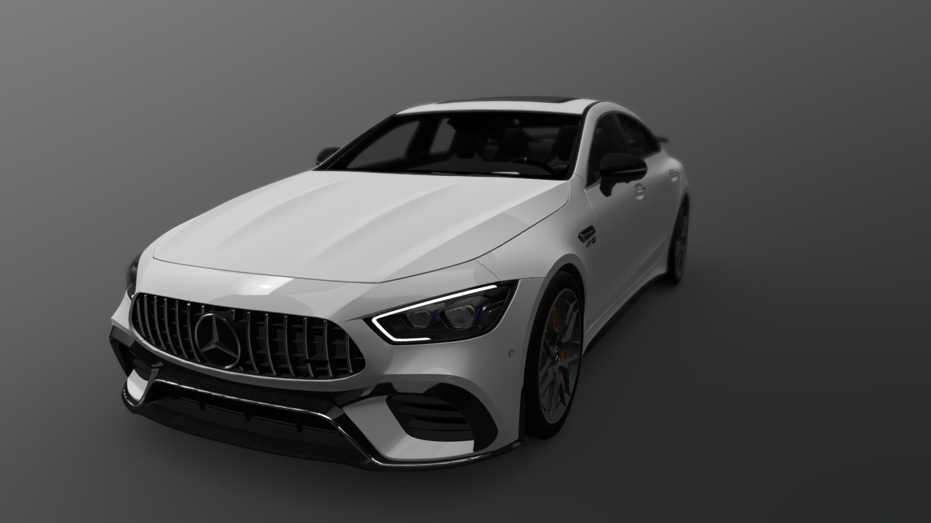 A high-quality and optimized model of the popular four-seater supercar from Mercedes. 
Logos can be easily removed in one click 3d model
