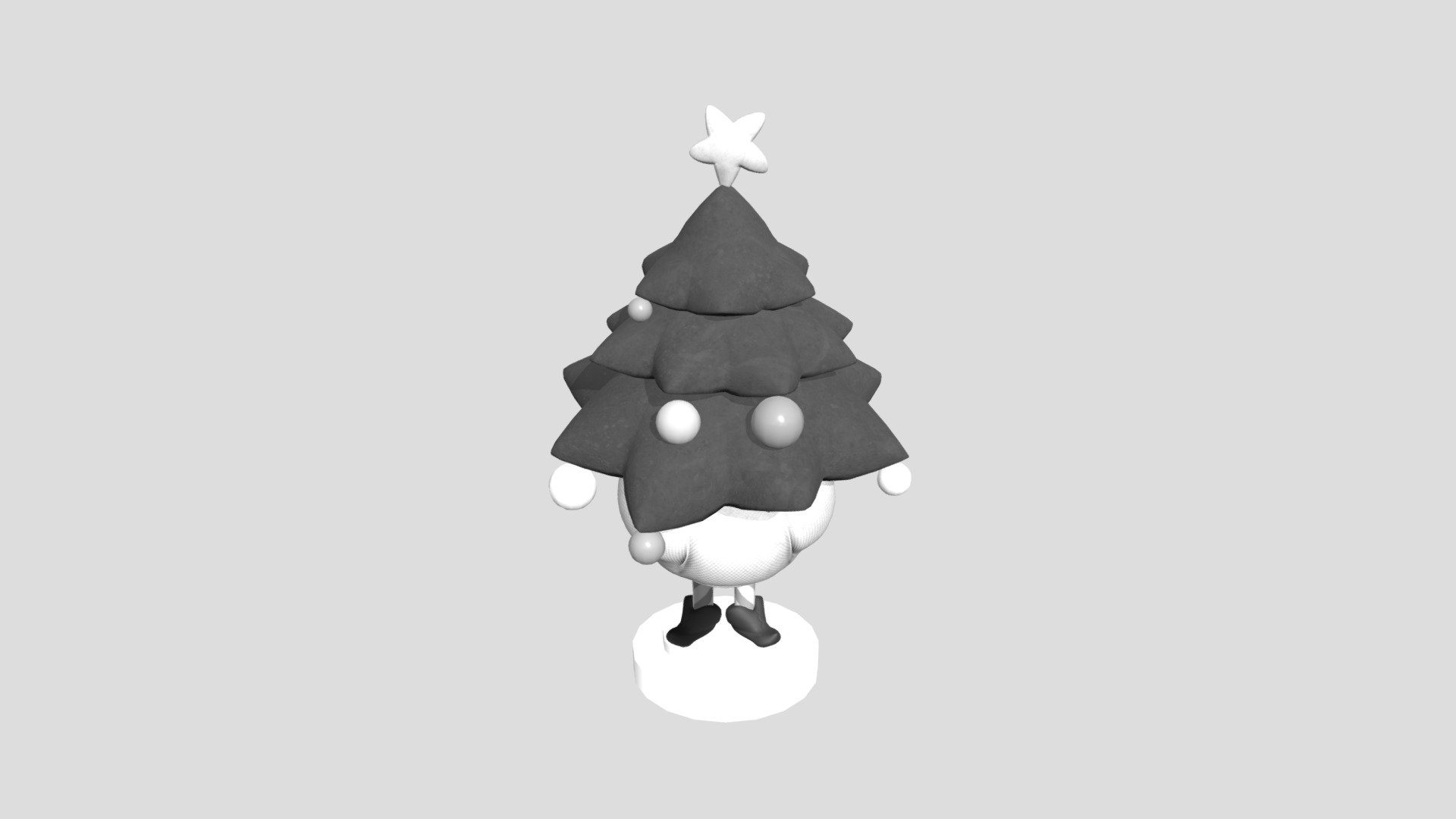 Marcel the Christmas Tree - Marcel the Christmas Tree - 3D model by mattiasmend 3d model