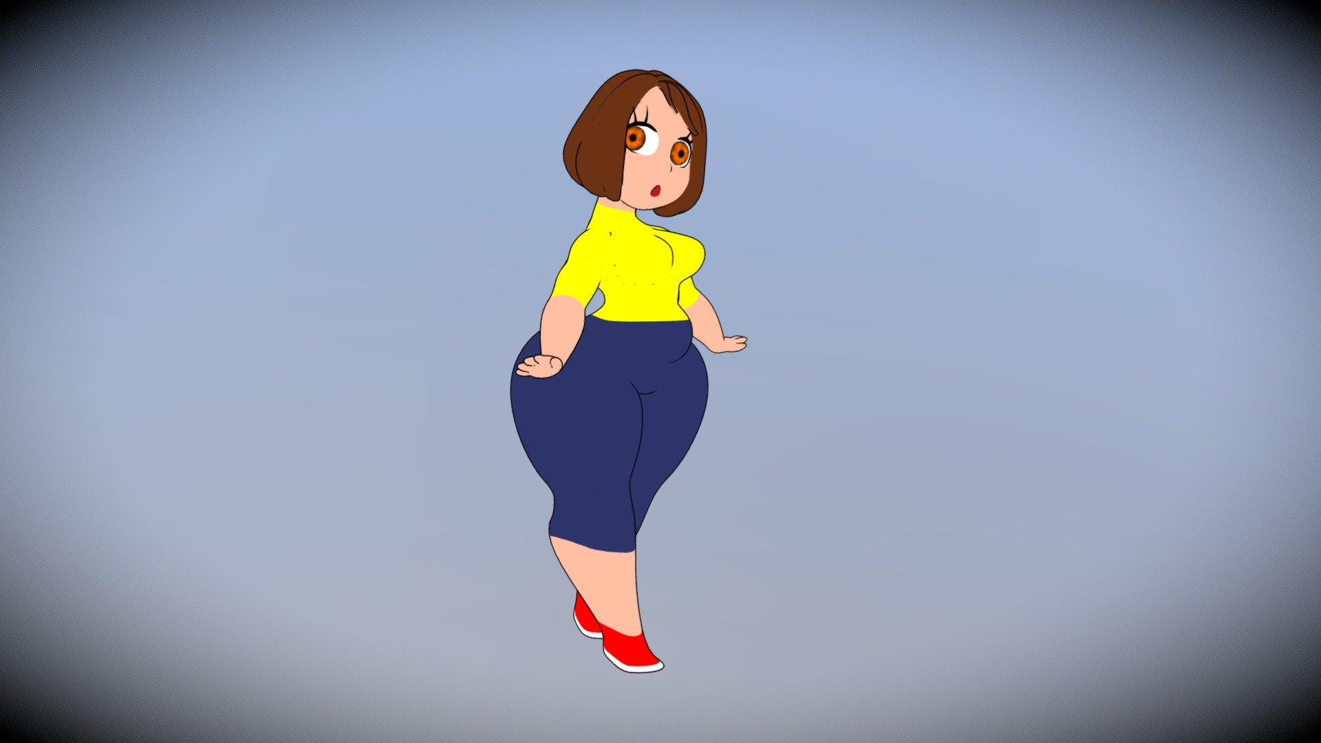 Official Model of my Social Mascot. She is a bubbly, kind, sweet and shy chubby Girl, She tend to act like a young mother but that because she is very protective. She is in the middle of Her Twenties, but many tend to think She is in her Fresh 20’s 3d model