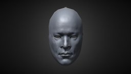 Man face_LP face, portrait, realistic, mask, facemask, game-ready, optimized, game-asset, asset, lowpoly, low, textured