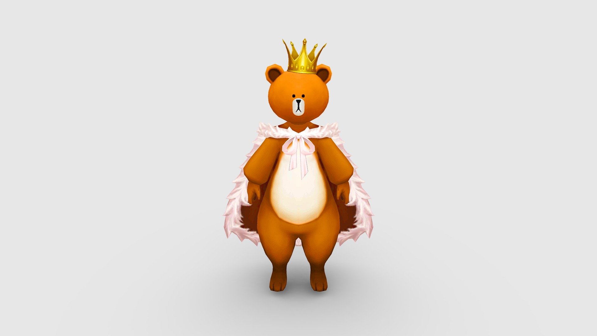 Cartoon Bear King costume - cosplay Low-poly 3D model - Cartoon Bear King costume - cosplay - 3D model by ler_cartoon (@lerrrrr) 3d model