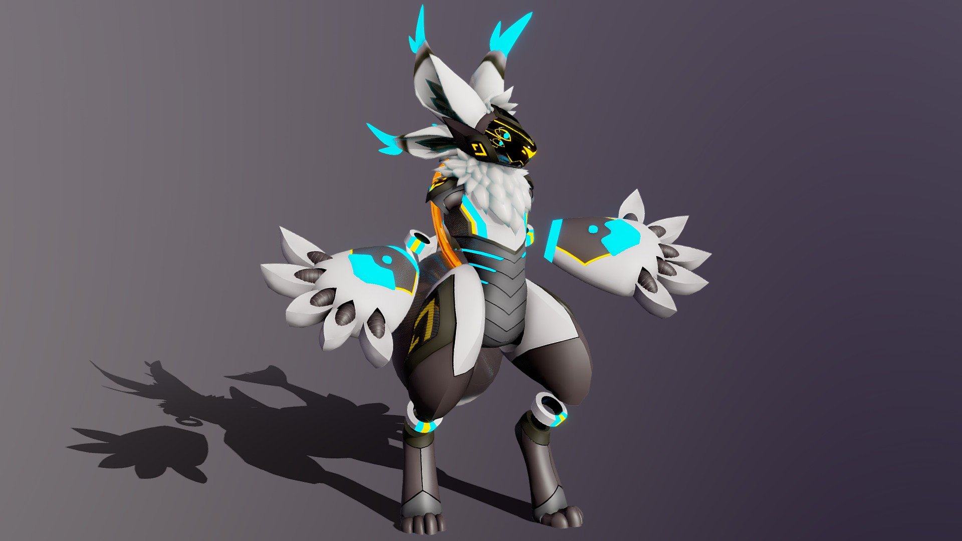 Protogen Commission is done; Got it in vrchat just waiting for chillout to become a bit more stable so I can make an account and begin porting it over - Protogen Kiwi - 3D model by L.u.X 3d model