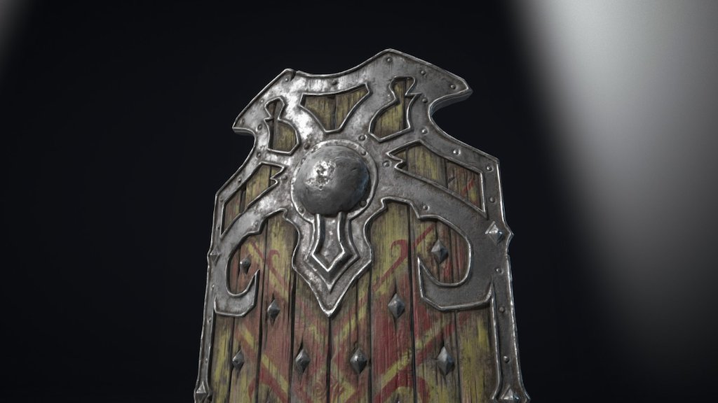 Inspiration taken from an Artyom Vlaskin Concept

I used this project to check out substance painter and sketchfab, turns out they're pretty good.

Modeled in Maya, sculpted in zbrush, textured/baked in substance painter.

https://www.artstation.com/artwork/xoBmX - Shield - 3D model by kbrom3d 3d model