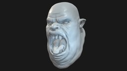 Cave Ork Head Sculpt
