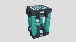 Crystallizer 2 pixel-art, blockbench, low-poly, minecraft, voxel, crystallizer
