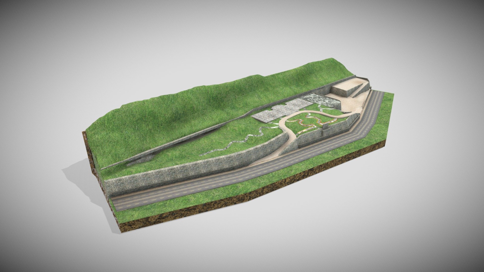Terrain Main - Download Free 3D model by Francesco Coldesina (@topfrank2013) 3d model