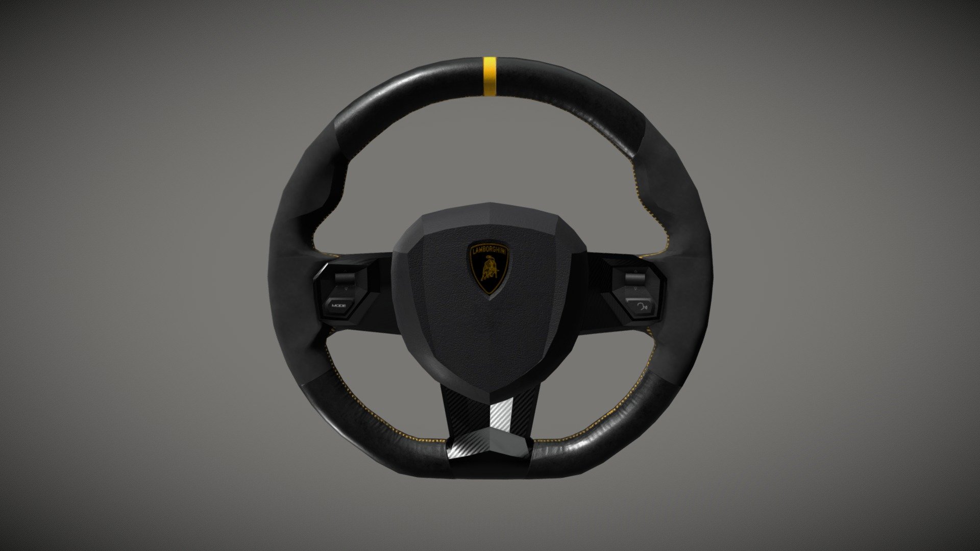 3D model Lamborghini Aventador Steering Wheel made in Autodesk Maya 2020 and textured in Substance Painter. 
Texture size: 2048x2048 - Lamborghini Aventador Steering Wheel - 3D model by P7PO (@PiPo07) 3d model