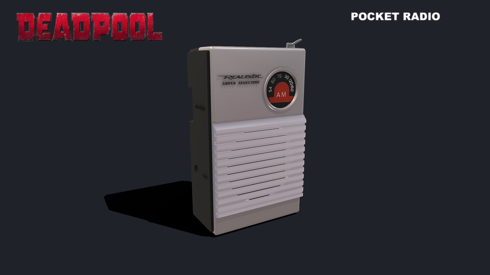 Here's my model of Deadpools pocket radio. This prop was featured in the original movie when Wade was listening to Salt n Pepper while sitting on the bridge. These are hard to find for sale and most settle for the Siemens one that was featured in the trailer. 

The model took me 3 hours to make in 3DS Max, using what reference I had. 

Thanks for looking :) - Deadpool Radio - 3D model by paulelderdesign 3d model