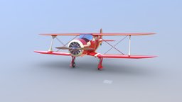 beechcraft_model_18_staggerwing biplane, aircraft, xyz, xyzhomework