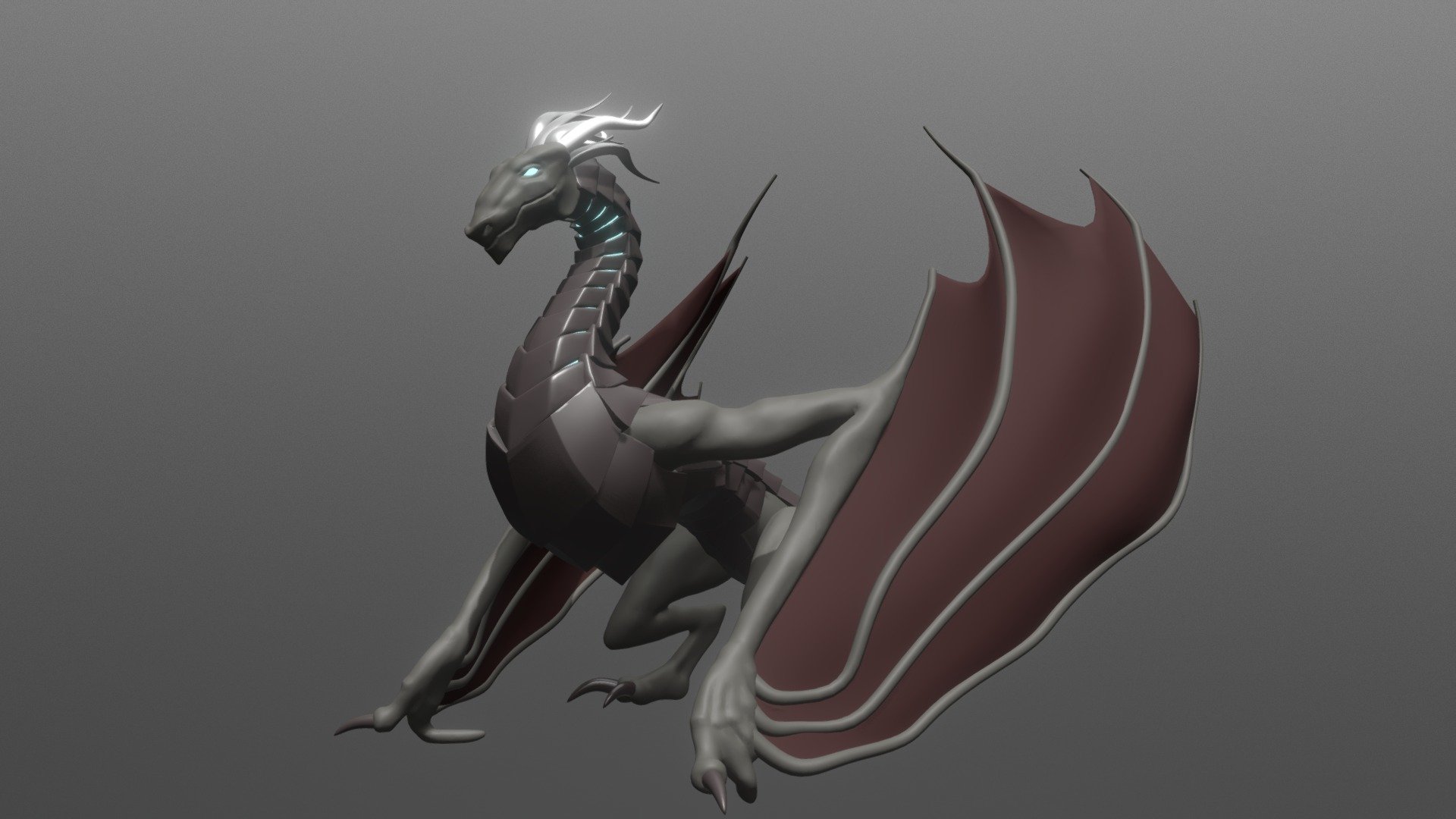 I tried to do what I could to recreat the awesomeness that is Sam Keiser's concept art:

http://www.sam-keiser.com/img/design_16.png

Although I didn't have time to do it justice, I think it came out pretty nicely thanks to Sam's design :) - 26 Sculpt January: Dragon (Zhafir) - 3D model by mvick13497 3d model