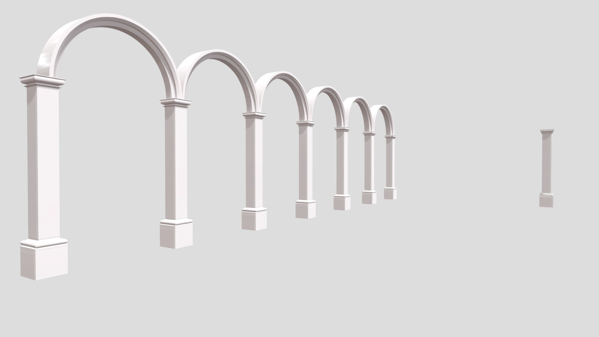 Arches concept made with Rhino Grasshopper - Arches - 3D model by Alonso GD (@skyless91) 3d model