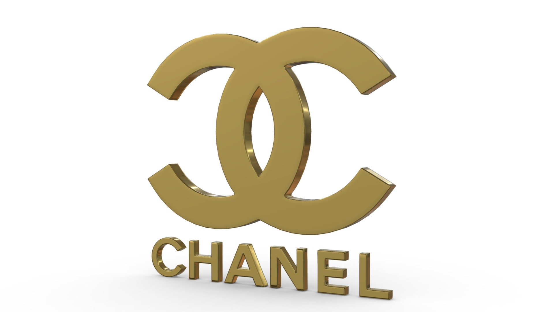 Chanel Logo - 3D model by PolyArt (@ivan2020) 3d model