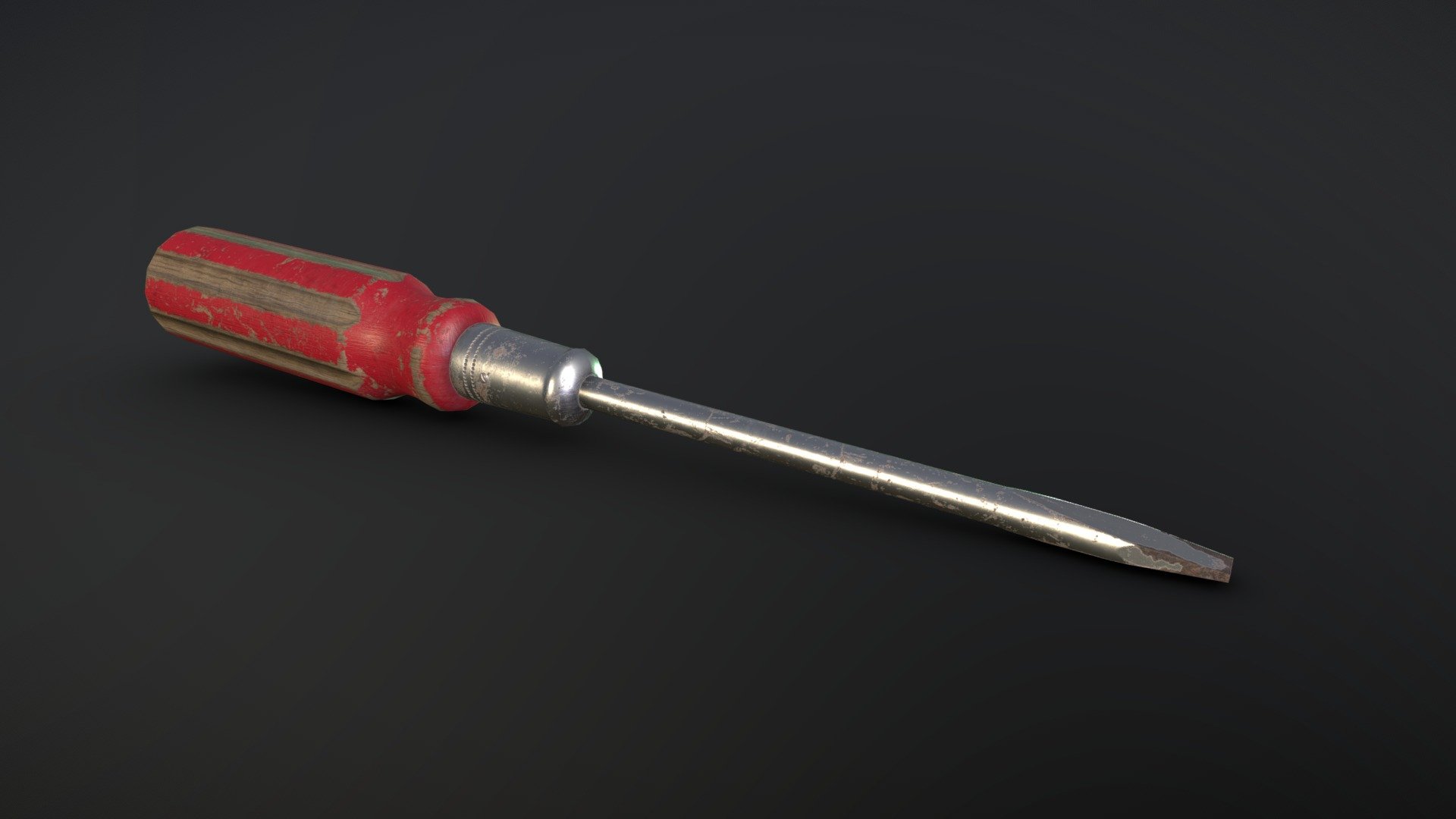 Old vintage screwdriver made with Blender and ZBrush, textured with Substance Painter. Modeling practice - Old Vintage Screwdriver - 3D model by Kateryna H. (@hekava) 3d model