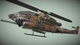 Bell AH-1S Cobra JGSDF Wakana Aoi Basic japan, fighter, army, copter, chopper, ground, cobra, bell, strike, craft, defense, force, attack, ah-1, aircraft, defence, rotary, ah-1s, self-defence, aoi, military, air, helicopter, anime, war, navy, japanese, jgsdf, self-defense, kisarazu