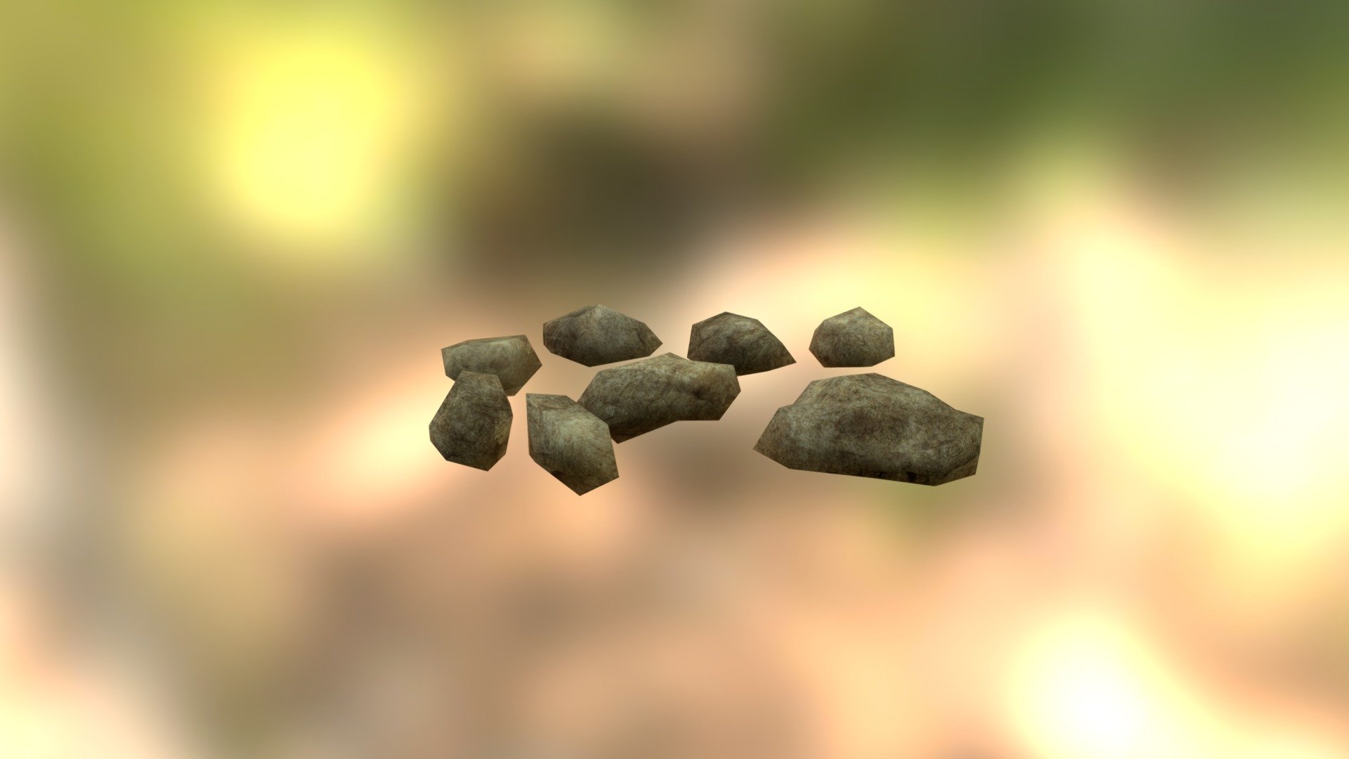 Game ready Small Rocks model that comes with a Color map and a Normal map - Stone_Small - 3D model by Creative Market (@creativemarket) 3d model