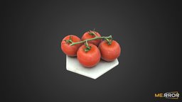 [Game-Ready] Cherry tomatoes food, fruit, 3dscanning, photogrametry, realistic, nature, healthy, foodscan, 3dscan, cherrytomatoes, noai