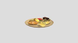 Samosa, Cake Snacks Plate food, snack, samosa
