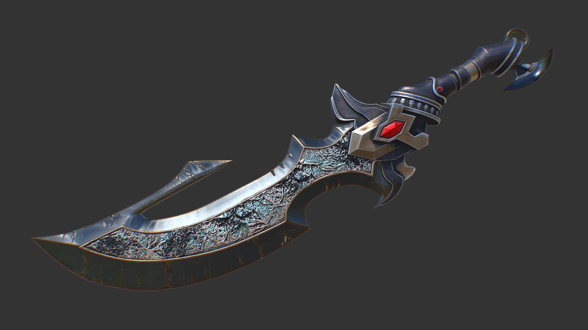 Made for Unity - Fantasy_sword_4 - 3D model by Nicu_Tepes_Vulpe 3d model