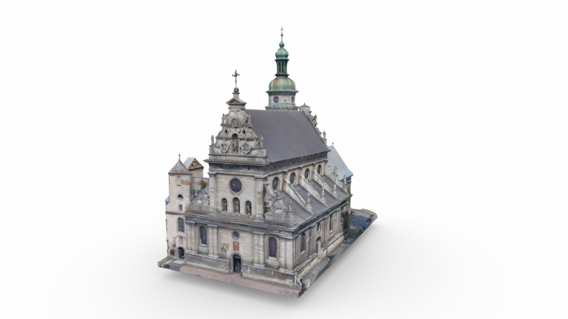 The Bernardine church and monastery in Lviv is located in the city's Old Town, south of the market square. The monastery along with the Roman Catholic church of St. Andrew, today the Greek Catholic church of St. Andrew, now belong the Order of St. Basil the Great 3d model