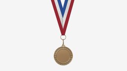 Sports medal mockup 07 competition, champion, mockup, medal, metal, first, award, contest, trophy, winner, victory, prize, ribbon, reward, game, 3d, pbr, sport, gold