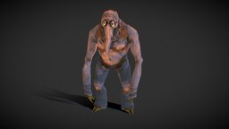 Maneater ps1, lowpoly, monster, horror, noai
