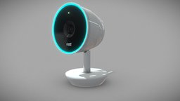 Nest Cam IQ product, nest, security, indoor, electronic, 4k, camera, realistic, blender-3d, realisticmodel, realistic-textures, security-camera, substance-painter, home, technology, sketchfab, realistic-4k, nest-camera-iq