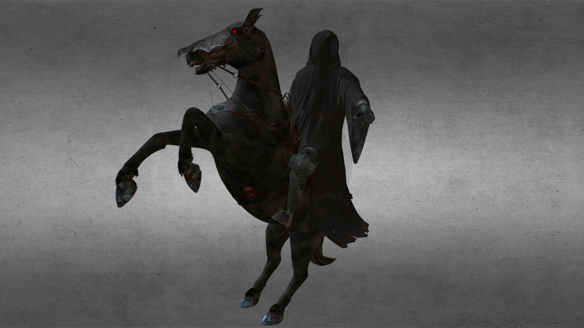 Drak rider from lord of the rings created for -link removed- - Dark Rider - 3D model by Buncic 3d model