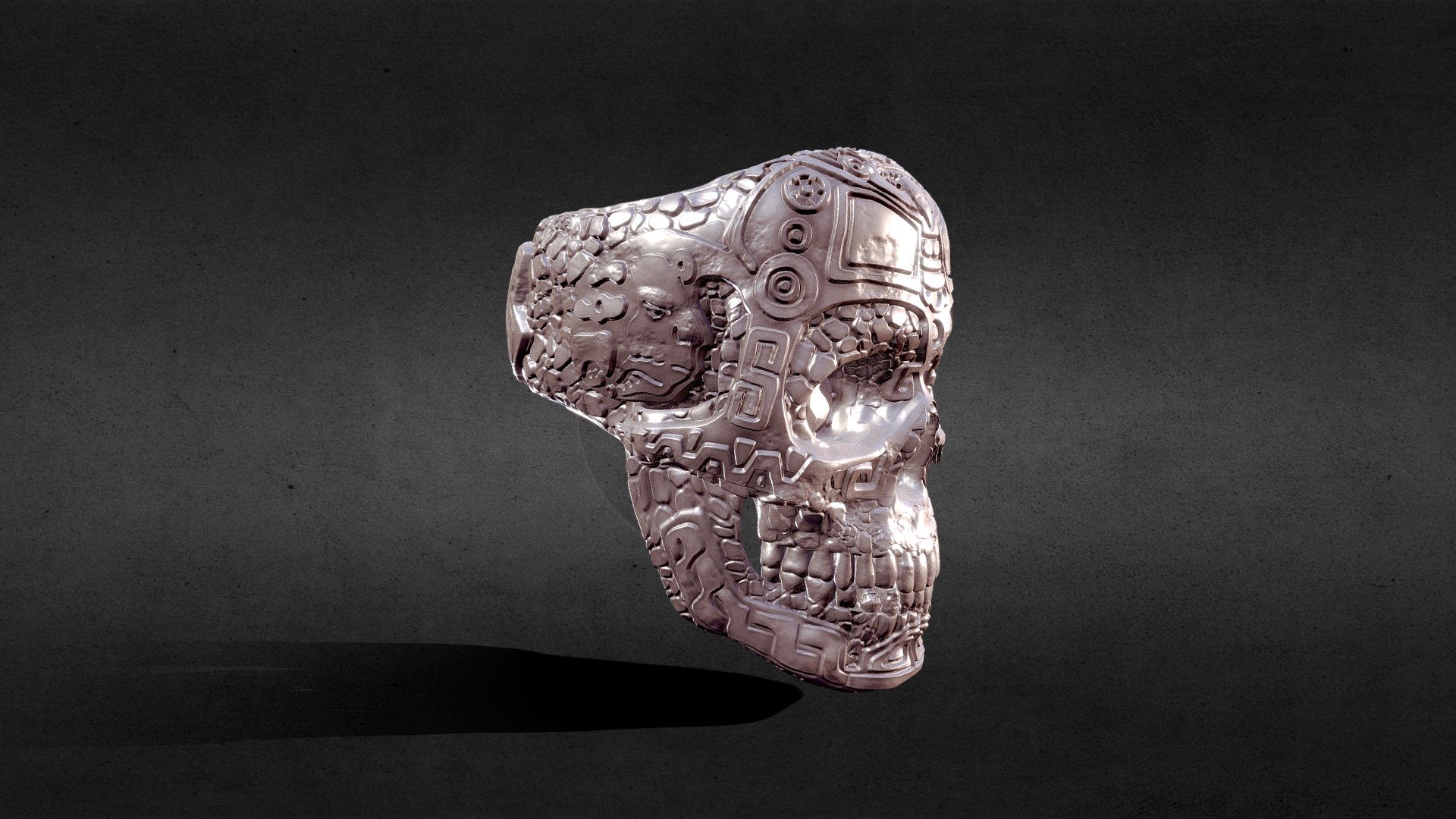 Carved Skull Ring - Carved Skull Ring - 3D model by mauro.corso 3d model
