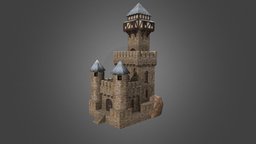 Medieval Tower Of Mistral assets, medieval, gamedev, cgduck, unity, game, gameart, house, building