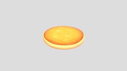 Cartoon Pancake object, food, toon, style, cake, prop, breakfast, item, pan, meal, bakery, fried, pancake, flapjack, crepe, cartoon, 3d, model, hotcake