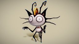 Meowth (Illustration by Vaughn Pinpin) 💀👻💀 pokemon, creepy, meowth, timburton, handpainted