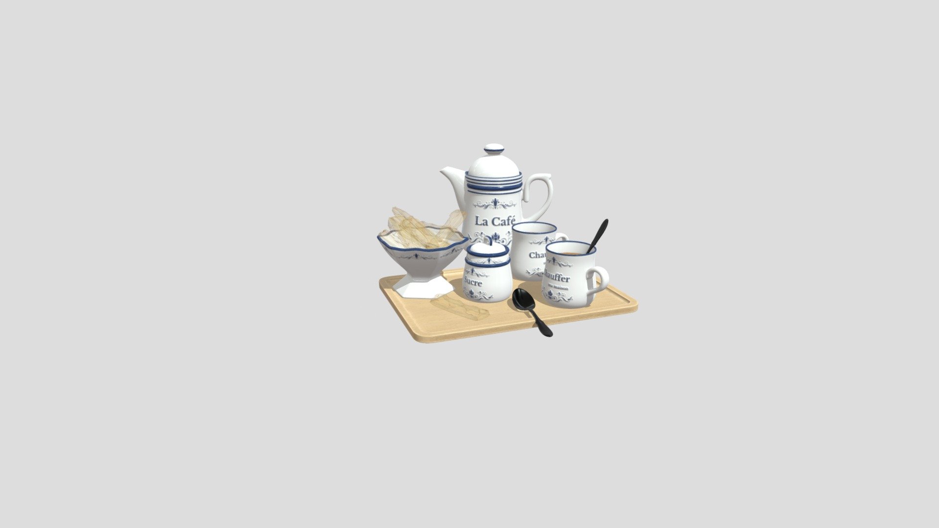 One set of high quality 3d-scanned food, tableware and cutlery models. It was made with the highest attention to details and can be rendered in close-ups. All objects are ready to use and are perfect for kitchen, restaurant and bar interiors. This image was rendered in V-Ray with 3ds max Scene is not included To unpack, download free&nbsp;7-Zip&nbsp;file archiver - food set 7 AM237 Archmodel - Buy Royalty Free 3D model by Evermotion 3d model