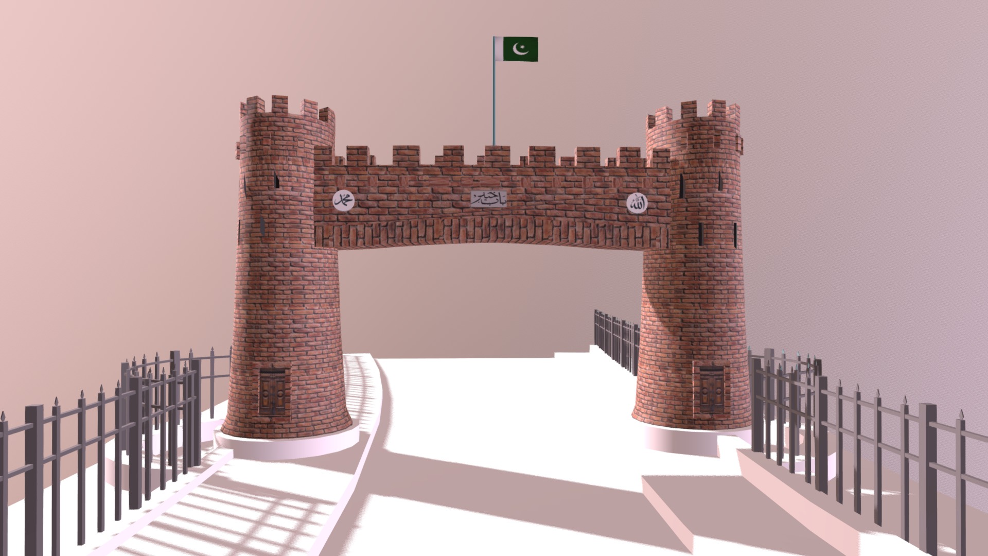 The Khyber Pass is a mountain pass in the northwest of Pakistan, on the border with Afghanistan. in Autodesk maya - Khyber pass - 3D model by GhulamRasool (@Ghulam.Rasool.Blouch) 3d model