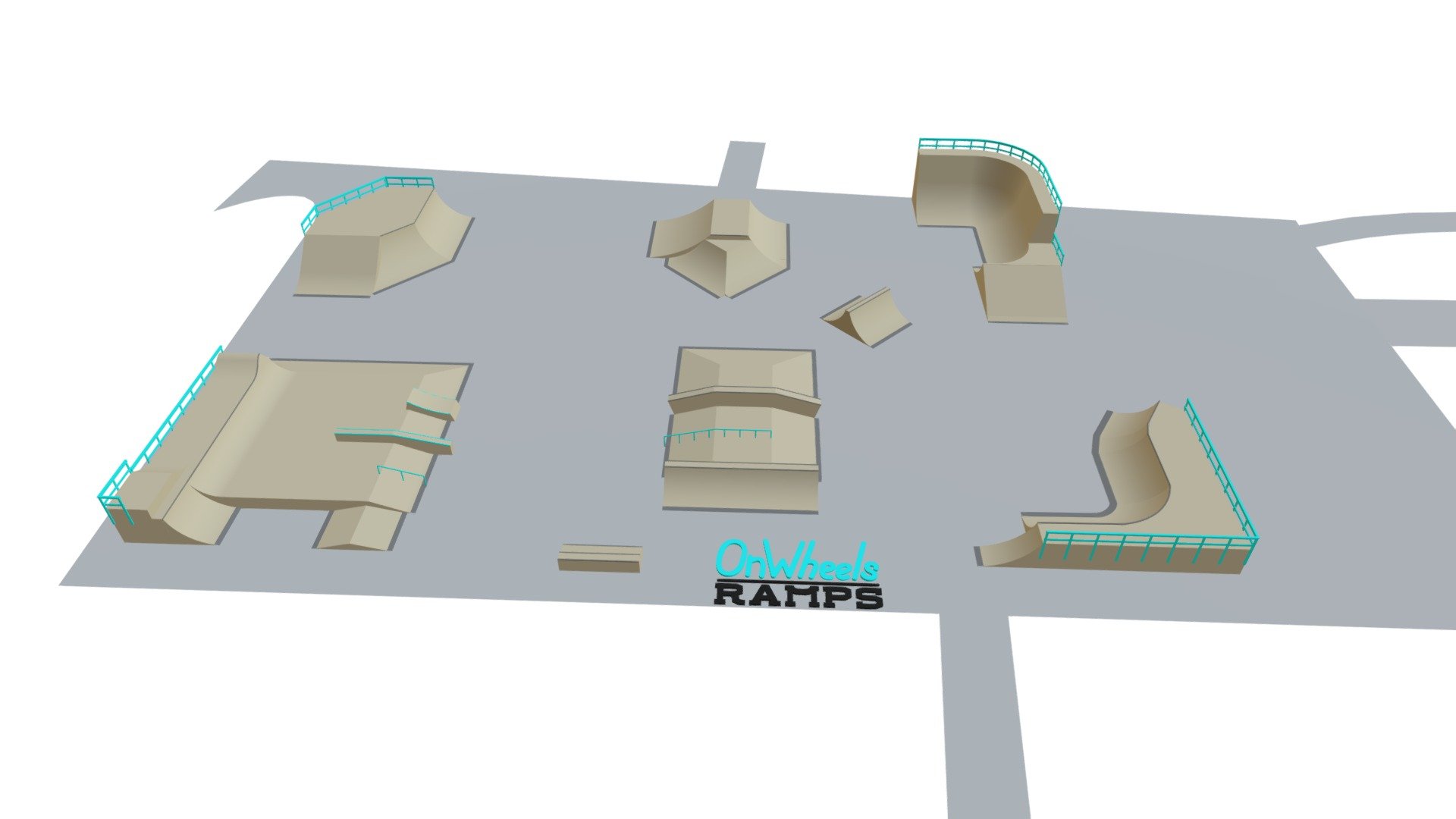 TARTU skatepark - 3D model by onwheelsramps 3d model