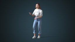 Facial & Body Animated Casual_F_0036 people, 3d-scan, photorealistic, rig, 3dscanning, woman, 3dpeople, iclone, reallusion, cc-character, rigged-character, facial-rig, facial-expressions, character, girl, game, scan, 3dscan, female, animation, animated, rigged, autorig, actorcore, accurig, noai