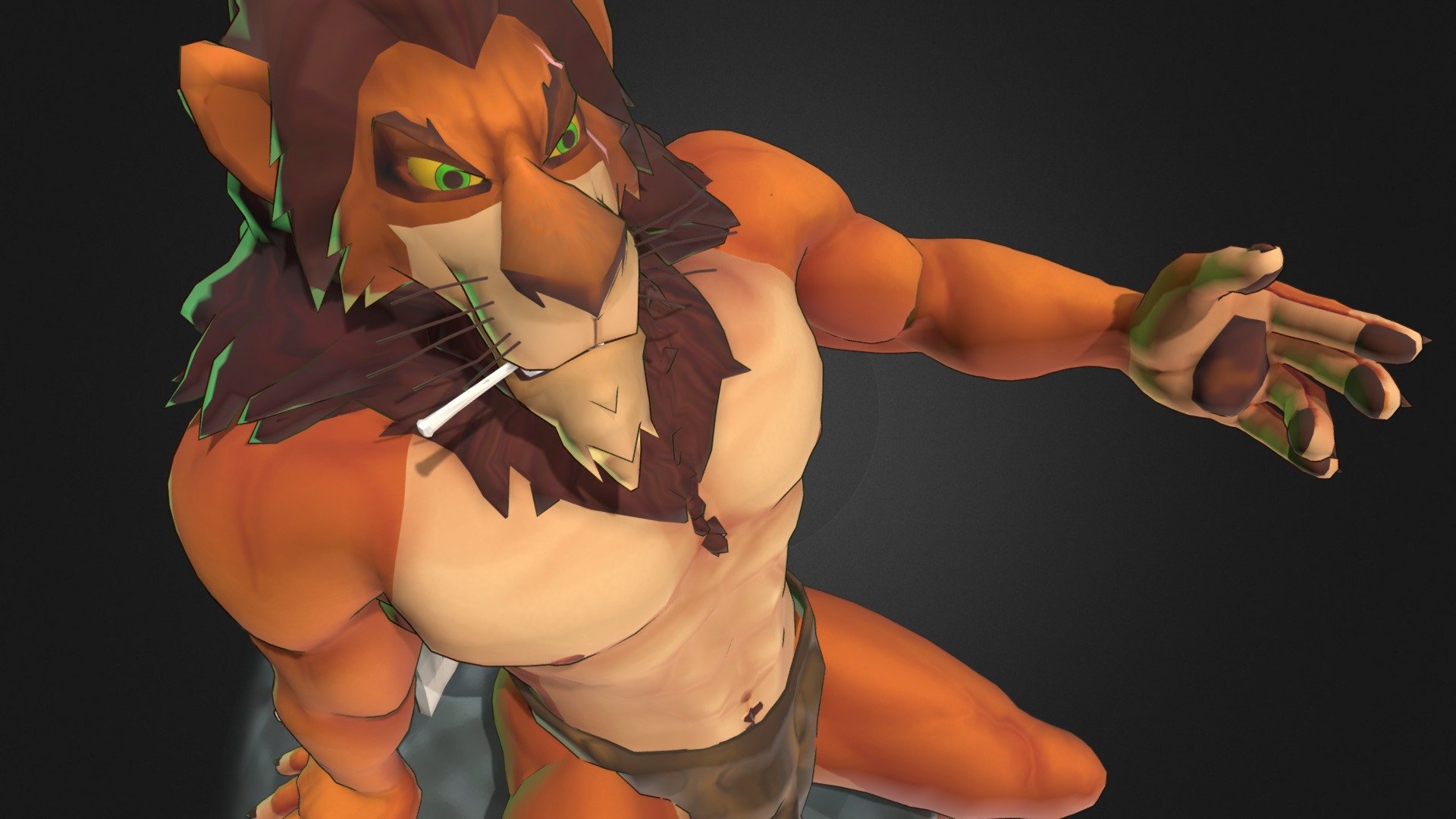 The lion king 一 Scar (doujin) - 3D model by 金日比卓狼 (@jj48082001) 3d model