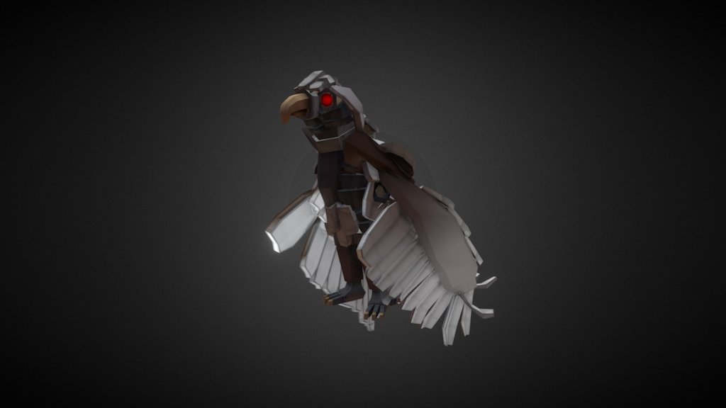 He's a bird and he can fly 3d model
