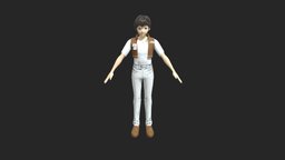 Male Anime Character mesh-modeling, character, 3d, blender-cycles