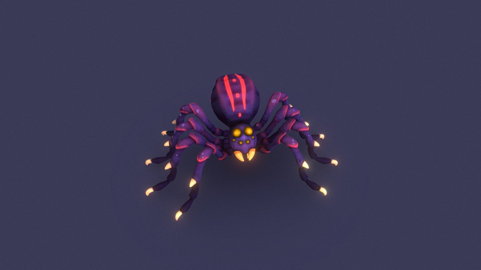 This is a character I developed to be the Final Boss of the Level of a 3D Game. 
I hope you like it = D - Spider Cartoon - 3D model by Vinícius Cavalcanti (@viniciuscavalcanti) 3d model