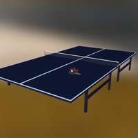 Table Tennis scene, table, realistic, real, tennis, blender-3d, belnder, rackets, blender3d, ball