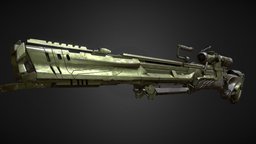 Futuristic Sniper Rifle rifle, army, sniper, sniperrifle, sniper-rifle, weapon, futuristic, gun