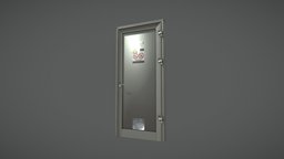 Metal Door (Mobile) virtual, reality, vr, 3ds-max, mobilevr, substance-painter, mobile, zbrush, door