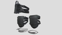 Pads body, armor, marine, armour, soldier, knee, protection, holster, pads, padding