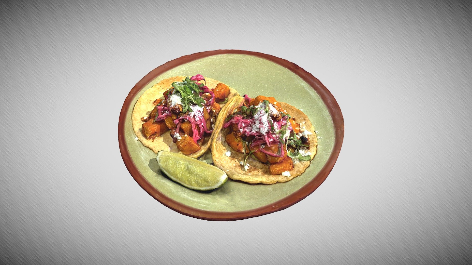 Vegeterian Tacos - Buy Royalty Free 3D model by Augmented Reality Marketing Solutions LLC (@AugRealMarketing) 3d model