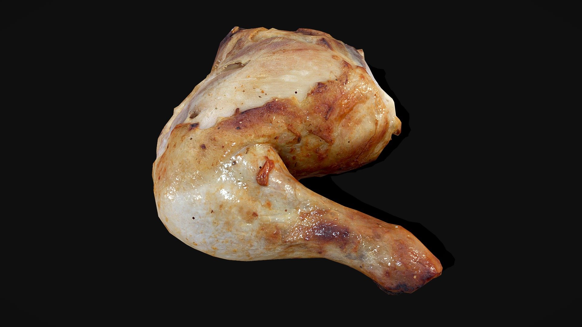 Photoscaned Chicken Leg - Photoscaned low poly model. The model is ready for your game. Can be used as an environment element 3d model
