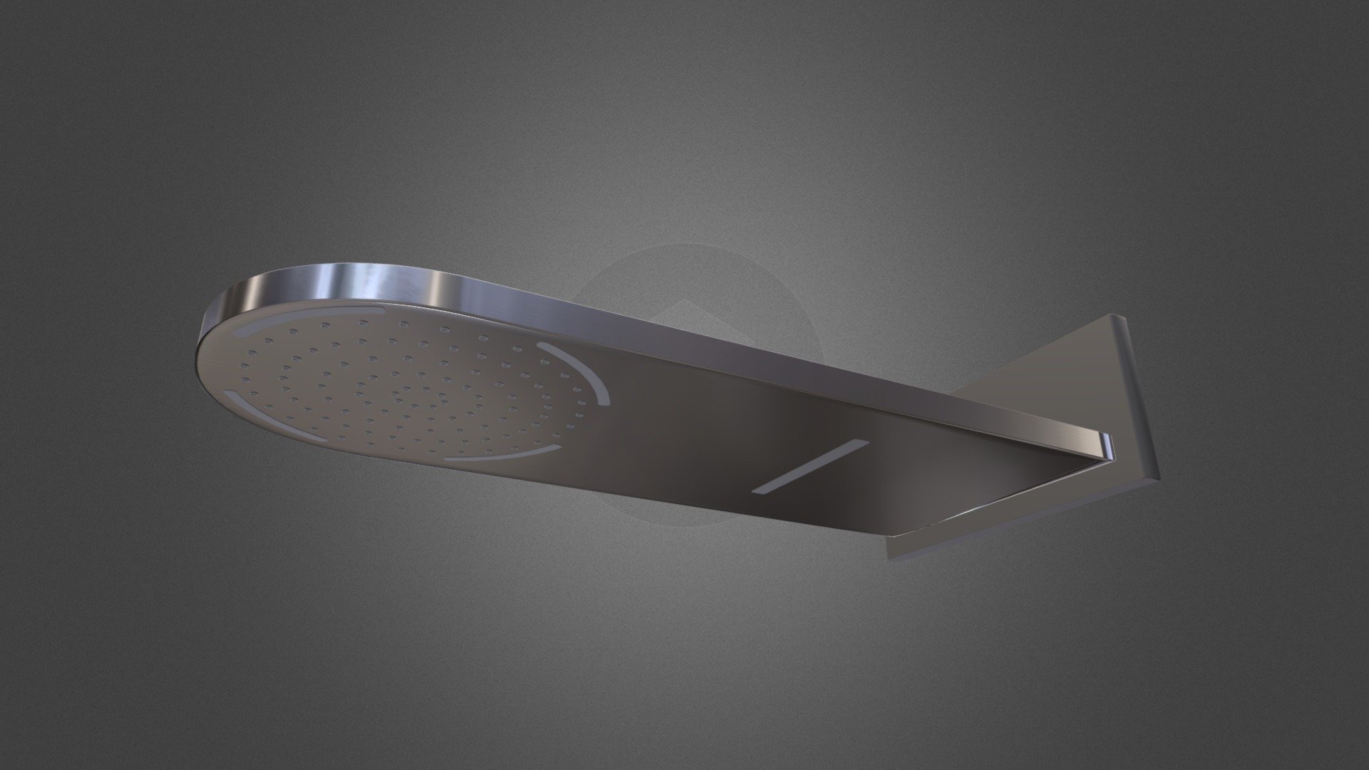 A shower head from Toto

TOTO Shower TX488SLED Adjustable Fixed Shower Head with Waterfall Spray &amp; LED

I haven't added the LED material, but you can easily add into the model - Toto Shower TX488SLED - Buy Royalty Free 3D model by ditovirnantio 3d model