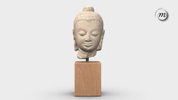 Tête du Buddha Gupta substancepainter, substance, noai